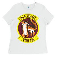 White Air Force Wild Weasel YGBSM Ladies Tee - ArtMosaic