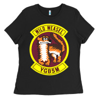 Black Air Force Wild Weasel YGBSM Ladies Tee - ArtMosaic