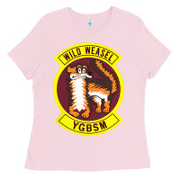 Bubblegum Pink Air Force Wild Weasel YGBSM Ladies Tee - ArtMosaic