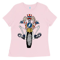 Bubblegum Pink grateful motor ber Ladies Tee - ArtMosaic