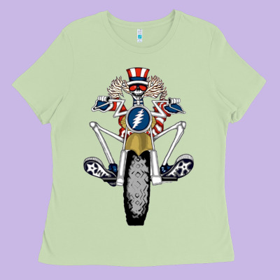 Grateful Motor Ber Ladies Tee Designed By Artmosaic