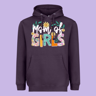 Mom Of Girls Heavyweight Hoodie Designed By Jahusdesignshop
