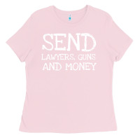 Bubblegum Pink Warren Zevon Send Lawyers Guns and Money Music Shirt Ladies Tee - ArtMosaic
