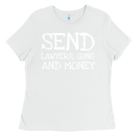 White Warren Zevon Send Lawyers Guns and Money Music Shirt Ladies Tee - ArtMosaic