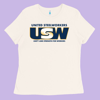 United Steelworkers - Unity And Strength For Worke Ladies Tee Designed By Artmosaic