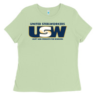 Matcha United Steelworkers - Unity and Strength for Worke Ladies Tee - ArtMosaic