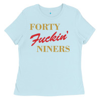 Baby Blue forty fvckin' niners Ladies Tee - ArtMosaic
