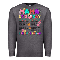Charcoal Heather mama it's okay Premium Sweatshirt - JahusDesignShop