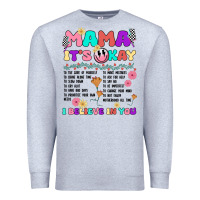 Heather Grey mama it's okay Premium Sweatshirt - JahusDesignShop