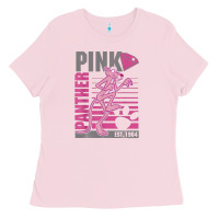 Bubblegum Pink Pink Panther Ladies Tee - ArtMosaic
