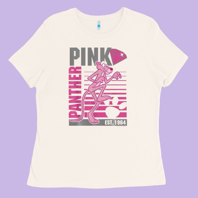 Pink Panther Ladies Tee Designed By Artmosaic