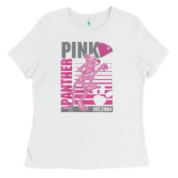 White Pink Panther Ladies Tee - ArtMosaic