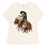 Bone Midilli little Cowboy kid rodeo Ladies Tee - HowdyJamesFarm