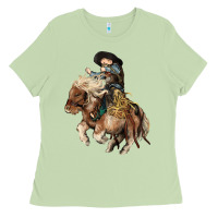 Matcha Midilli little Cowboy kid rodeo Ladies Tee - HowdyJamesFarm