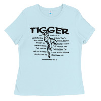 Baby Blue tigger if the only one Ladies Tee - ArtMosaic
