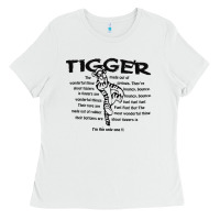 White tigger if the only one Ladies Tee - ArtMosaic