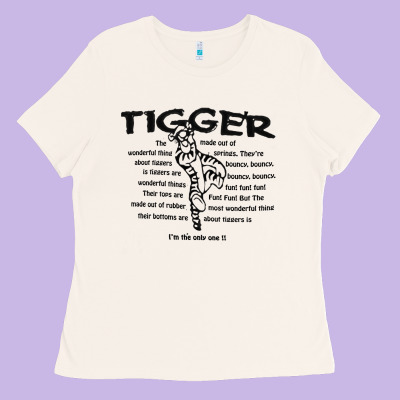 Tigger If The Only One Ladies Tee Designed By Artmosaic
