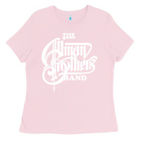 Bubblegum Pink the allman brothers Ladies Tee - ArtMosaic