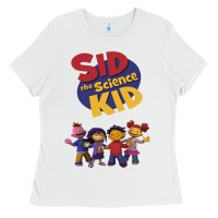White Sid The Science Kid boyfriend Ladies Tee - ArtMosaic