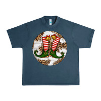 Midnight Navy Elf Shoes Christmas Urban Heavy Tee - RanaPortraitStore