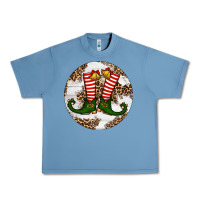 Pebble Blue Elf Shoes Christmas Urban Heavy Tee - RanaPortraitStore
