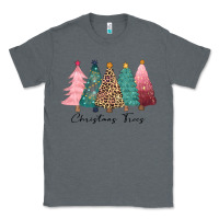 Charcoal Heather christmas trees Classic Tee - CowGirlArtShop