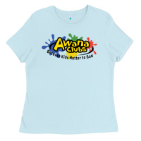 Baby Blue Vintage-Awana clubs Ladies Tee - ArtMosaic