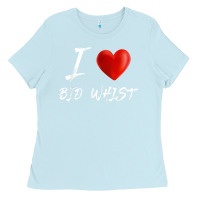 Baby Blue i love heart bid whist card game t shirt Ladies Tee - ArtMosaic