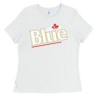 White labatt blue beer Ladies Tee - ArtMosaic