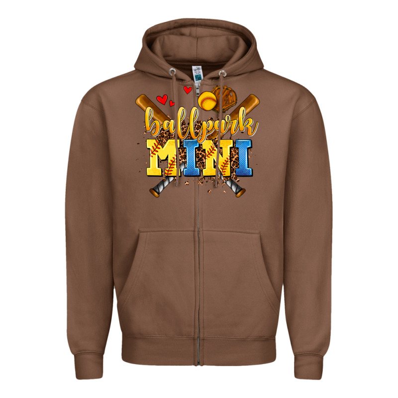 Ballpark Mini Zipper Hoodie by AdoDesignShop | Teevron