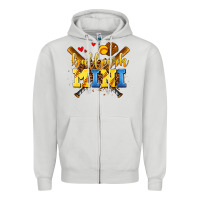 Dove Grey ballpark mini Zipper Hoodie - AdoDesignShop