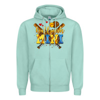 Seafoam ballpark mini Zipper Hoodie - AdoDesignShop