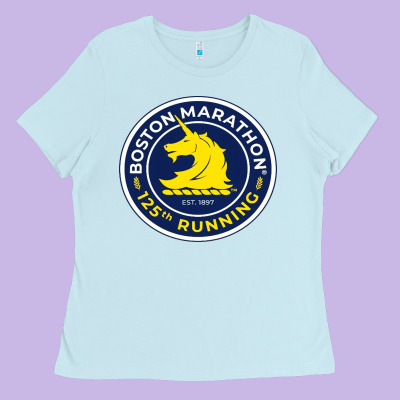 Boston Marathon Ladies Tee Designed By Artmosaic