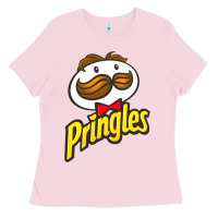 Bubblegum Pink pringles snack for all Ladies Tee - ArtMosaic