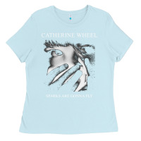 Baby Blue Catherine wheel, Catherine wheel art, Catherine wheel vintage, Catheri Ladies Tee - ArtMosaic