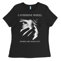 Black Catherine wheel, Catherine wheel art, Catherine wheel vintage, Catheri Ladies Tee - ArtMosaic
