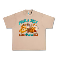 Burro Pumpkin Spice Make Mama Nice Urban Heavy Tee - FaDigitalArtStudio