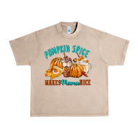 French Oak Pumpkin Spice Make Mama Nice Urban Heavy Tee - FaDigitalArtStudio
