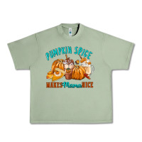 Oil Green Pumpkin Spice Make Mama Nice Urban Heavy Tee - FaDigitalArtStudio