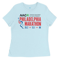 Baby Blue PHILADELPHIA MARATHON Ladies Tee - ArtMosaic