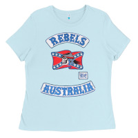 Baby Blue rebel MC supporter Ladies Tee - ArtMosaic