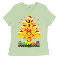 Matcha duck rubber duck christmas tree duckie and quack christmas 123 Ladies Tee - ArtMosaic