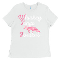 White whiskey tango foxtrot military womens fun wtf quote t shirt Ladies Tee - ArtMosaic