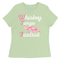 Matcha whiskey tango foxtrot military womens fun wtf quote t shirt Ladies Tee - ArtMosaic
