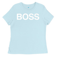 Baby Blue boss premium Ladies Tee - ArtMosaic