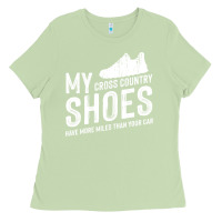 Matcha cross country running   xc run runner pullover hoodie Ladies Tee - ArtMosaic