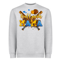 Heather Grey ballpark mama Heavyweight Sweatshirt - AdoDesignShop