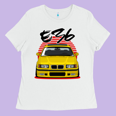 Yellow E36 Ladies Tee Designed By Artmosaic