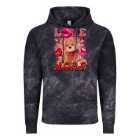 Cloud Black love more with toy bear Vintage Hoodie - FaDigitalArtStudio