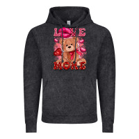 Vintage Black love more with toy bear Vintage Hoodie - FaDigitalArtStudio